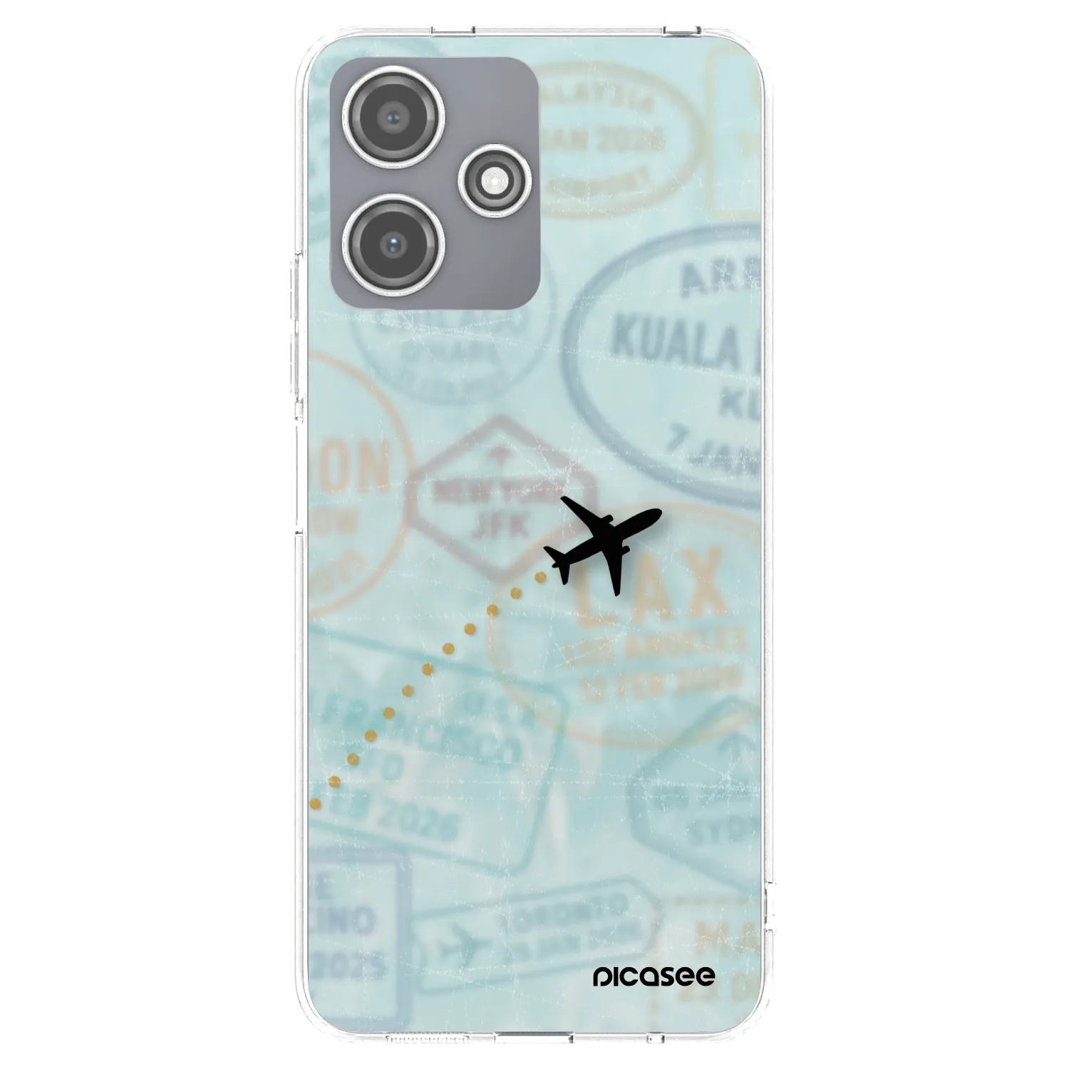 Picasee Xiaomi Redmi 12 5G Hülle - Transparentes Silikon - FLIGHT PATH