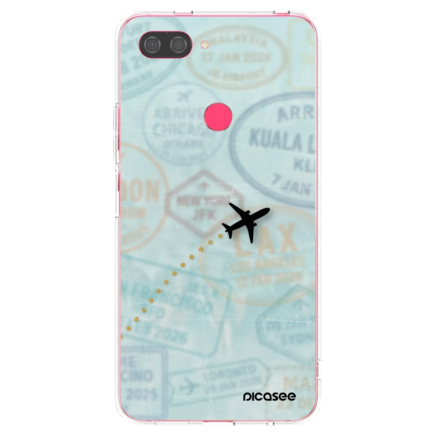 Picasee Xiaomi Mi 8 Lite Hülle - Transparentes Silikon - FLIGHT PATH