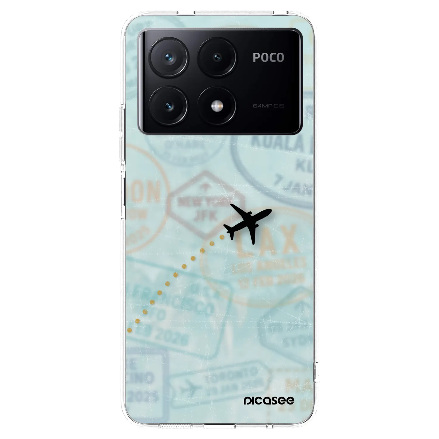 Picasee Xiaomi Poco X6 Pro Hülle - Transparentes Silikon - FLIGHT PATH