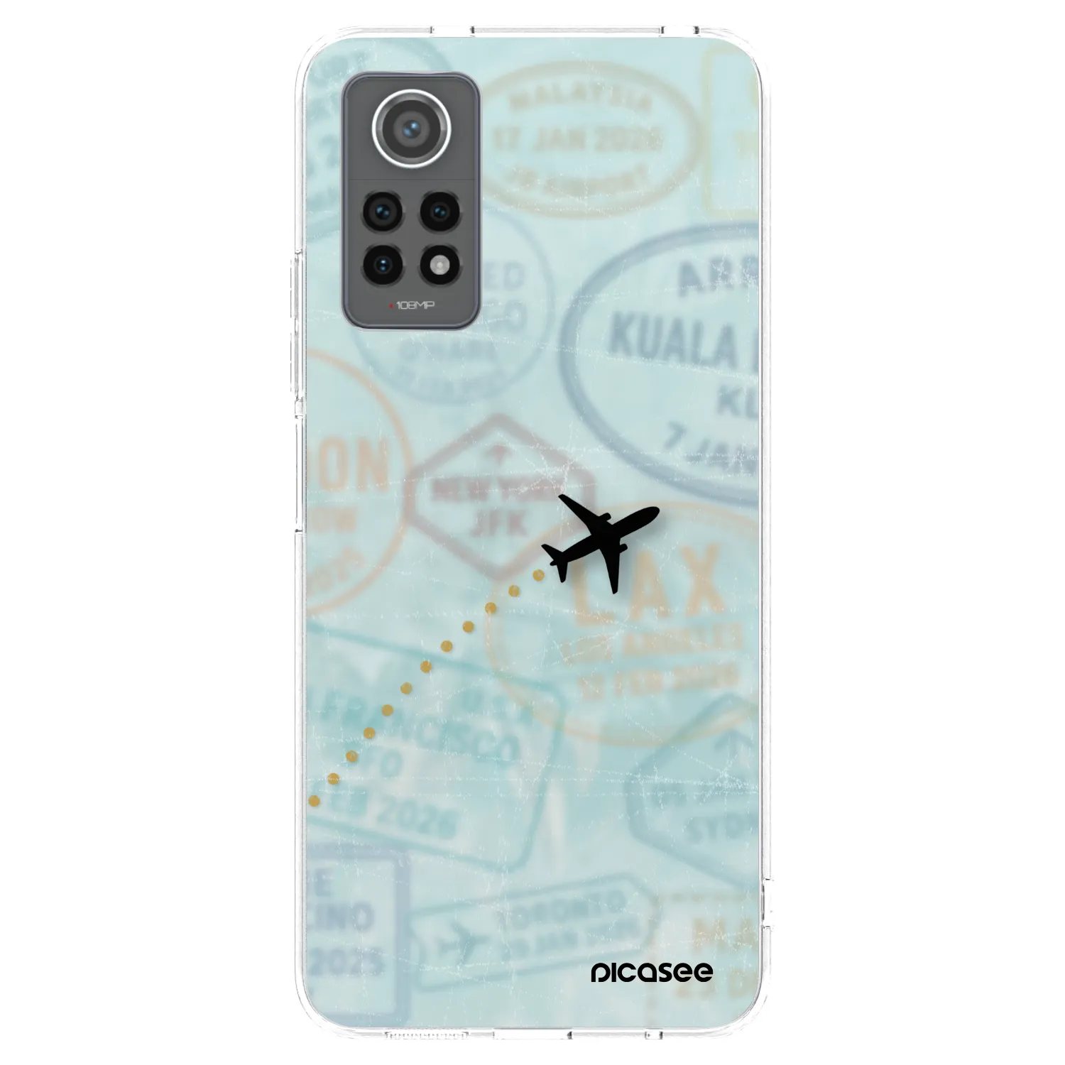 Picasee Xiaomi Redmi Note 12 Pro 4G Hülle - Transparentes Silikon - FLIGHT PATH