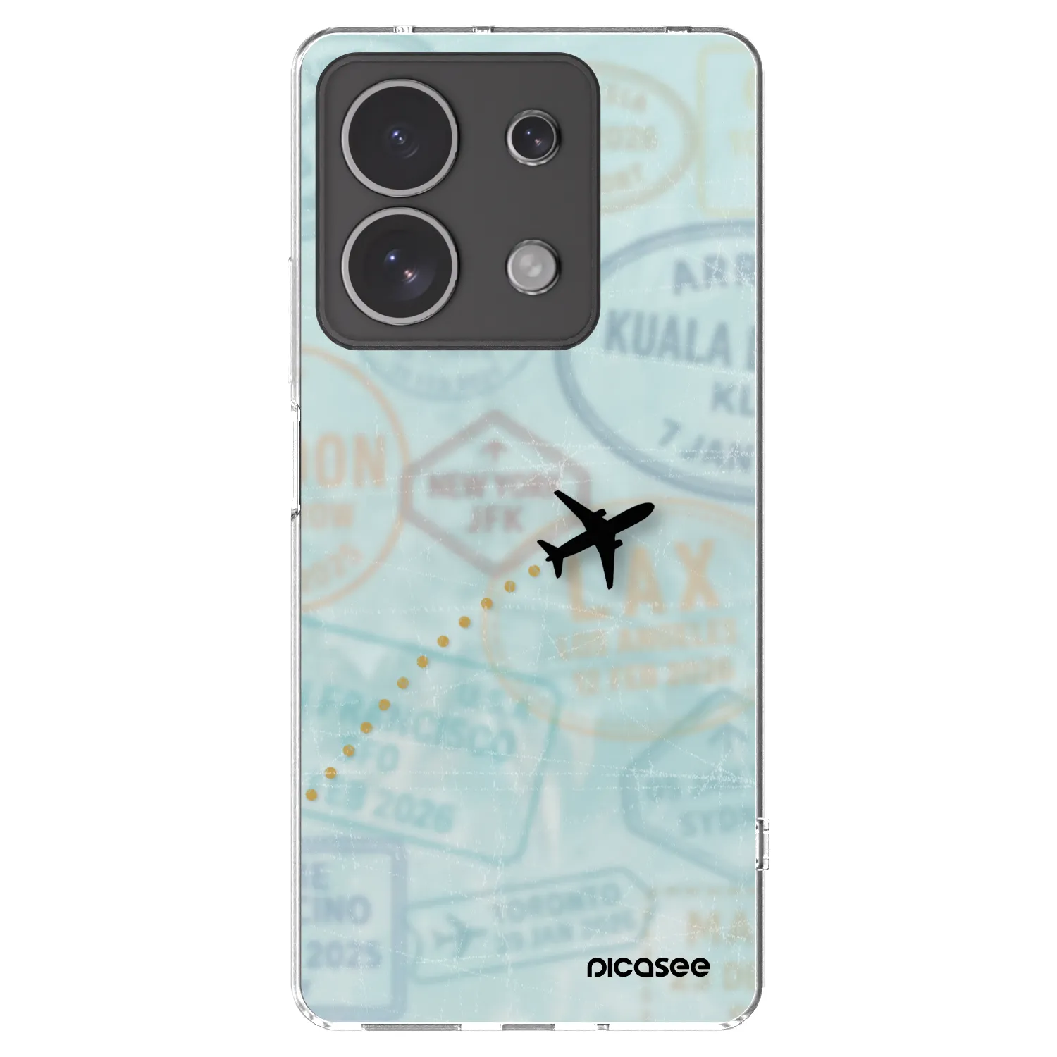 Picasee Xiaomi Redmi Note 13 4G Hülle - Transparentes Silikon - FLIGHT PATH