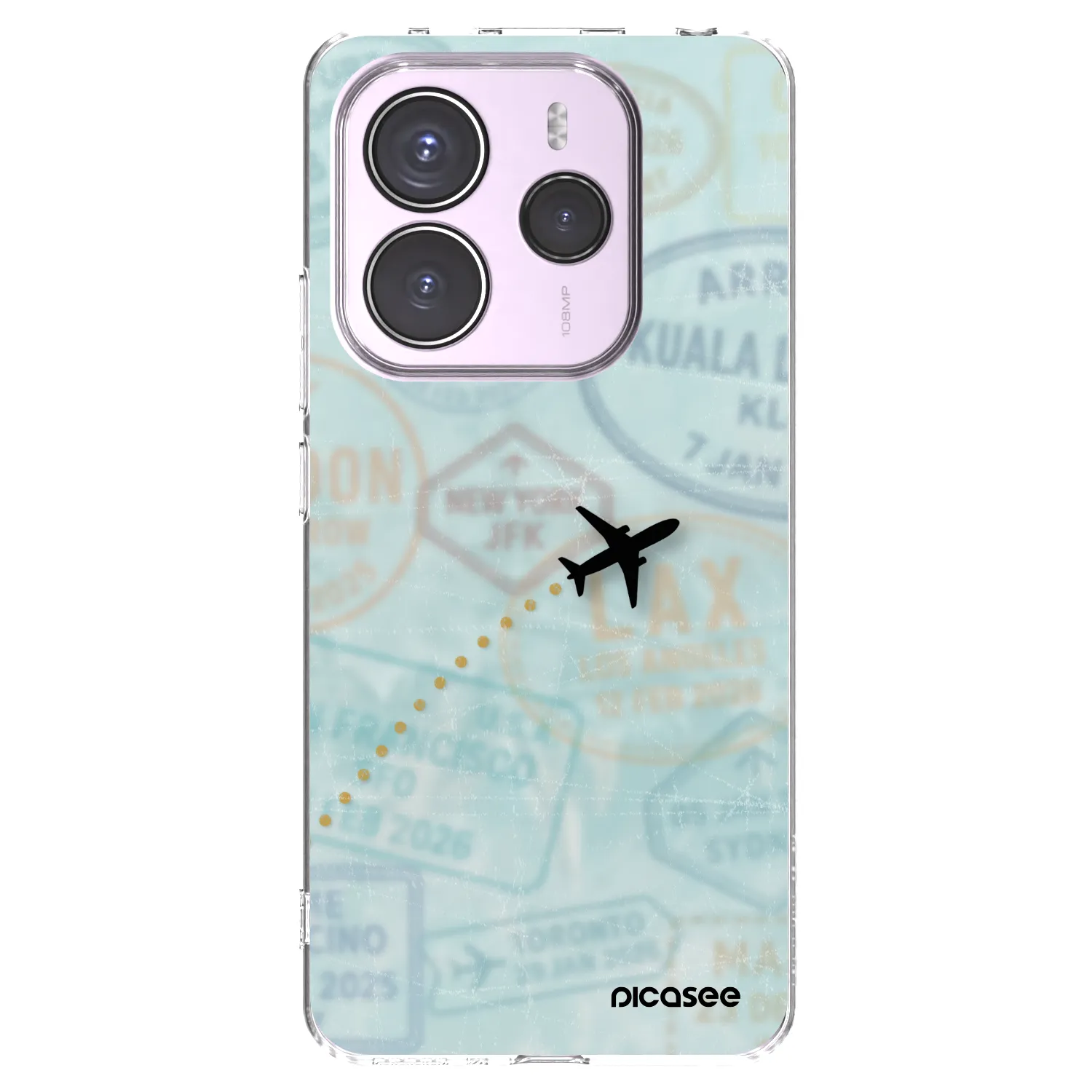 Picasee Xiaomi Redmi Note 14 5G Hülle - Transparentes Silikon - FLIGHT PATH