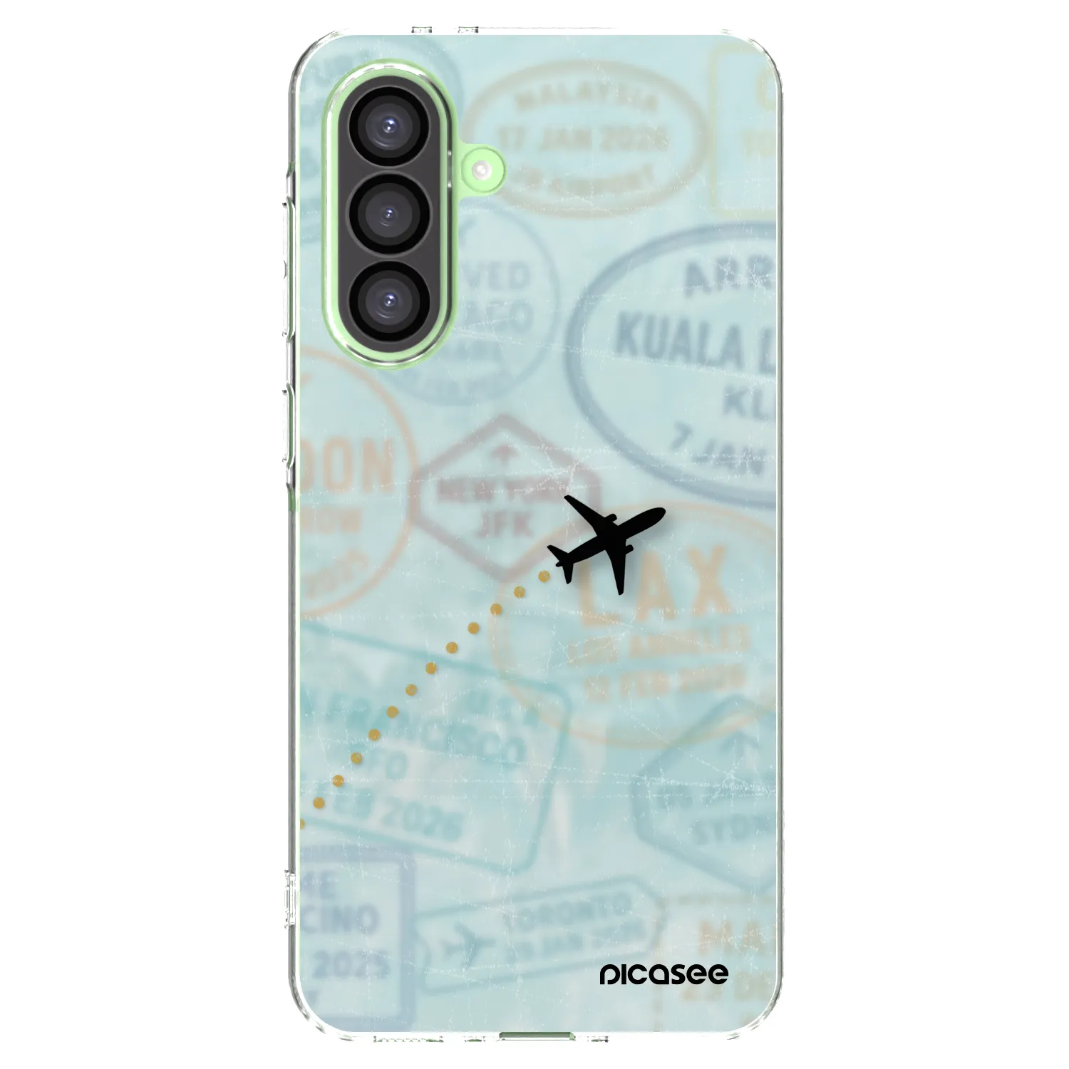 Picasee Samsung Galaxy A26 5G A266B Hülle - Transparentes Silikon - FLIGHT PATH