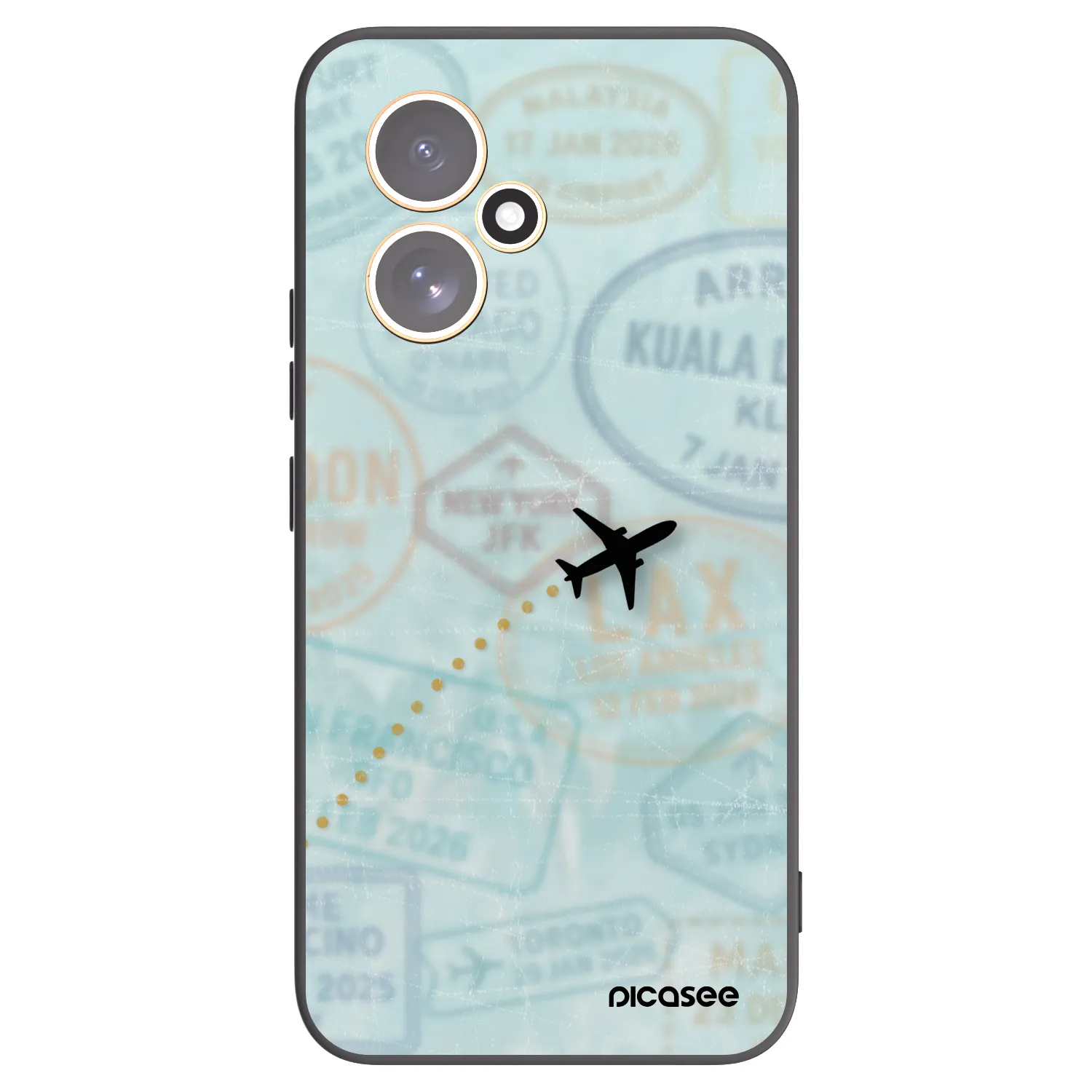 Picasee Honor 400 5G Hülle - Schwarzes Silikon - FLIGHT PATH