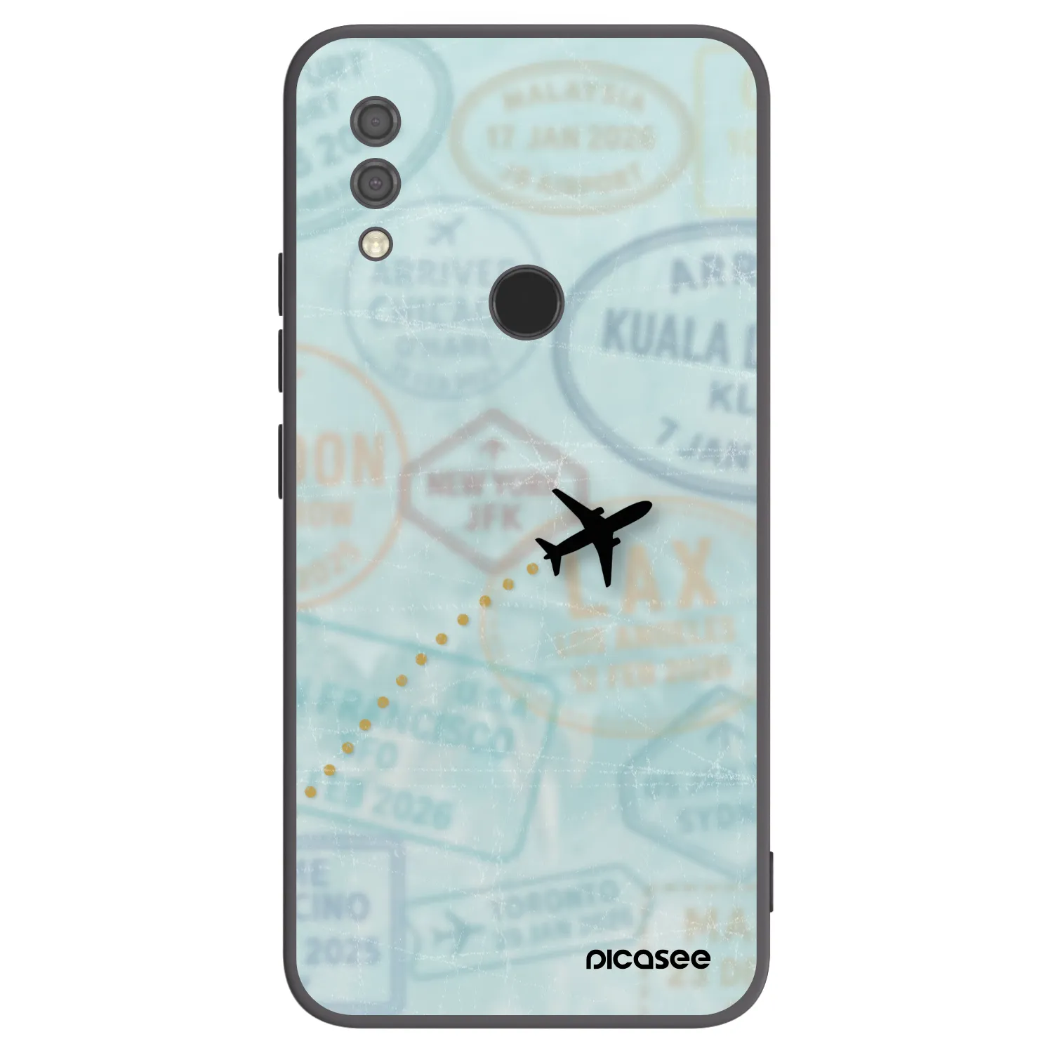 Picasee Xiaomi Redmi 7 Hülle - Schwarzes Silikon - FLIGHT PATH