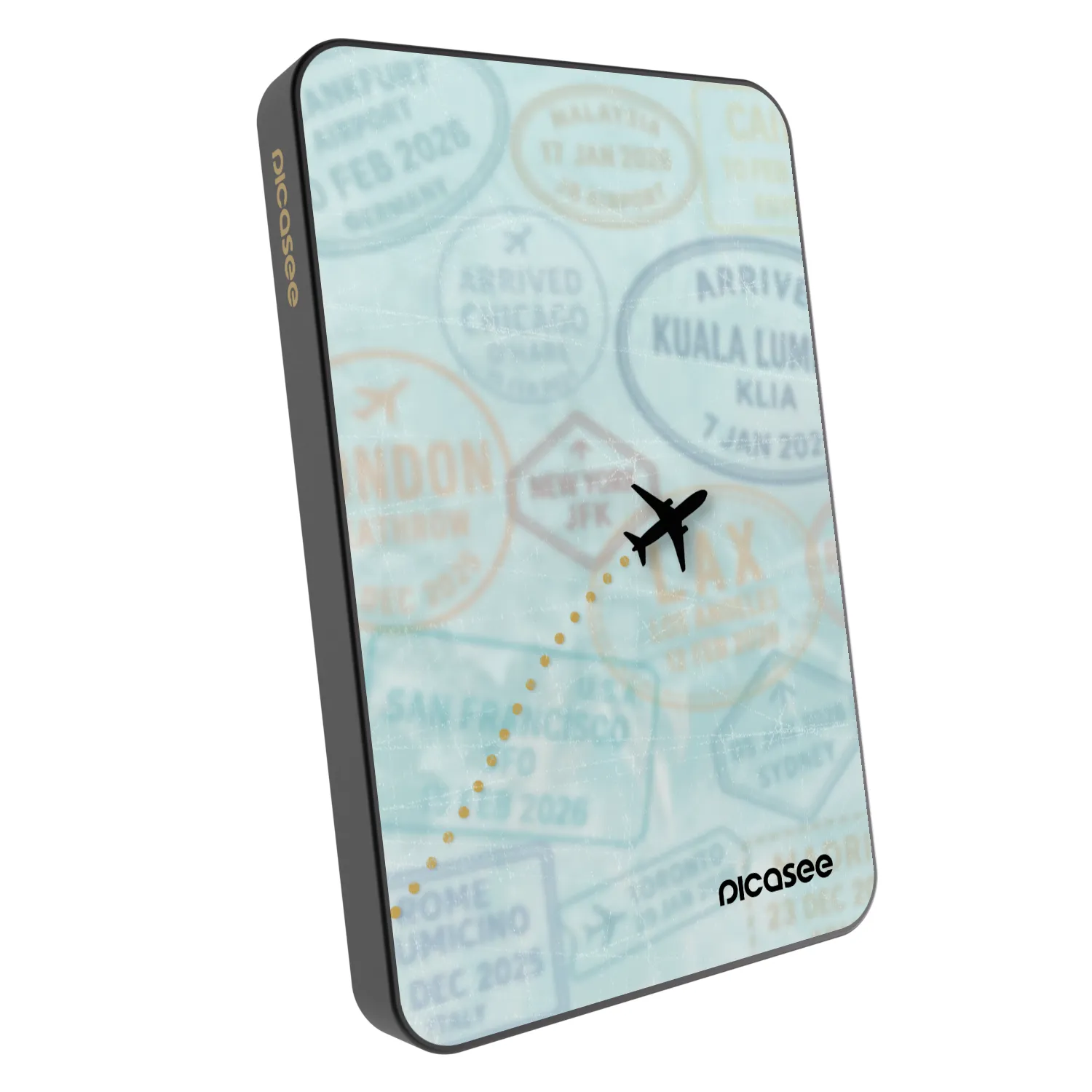 Picasee Powerbank mit MagSafe 5 000 mAh Grau - FLIGHT PATH