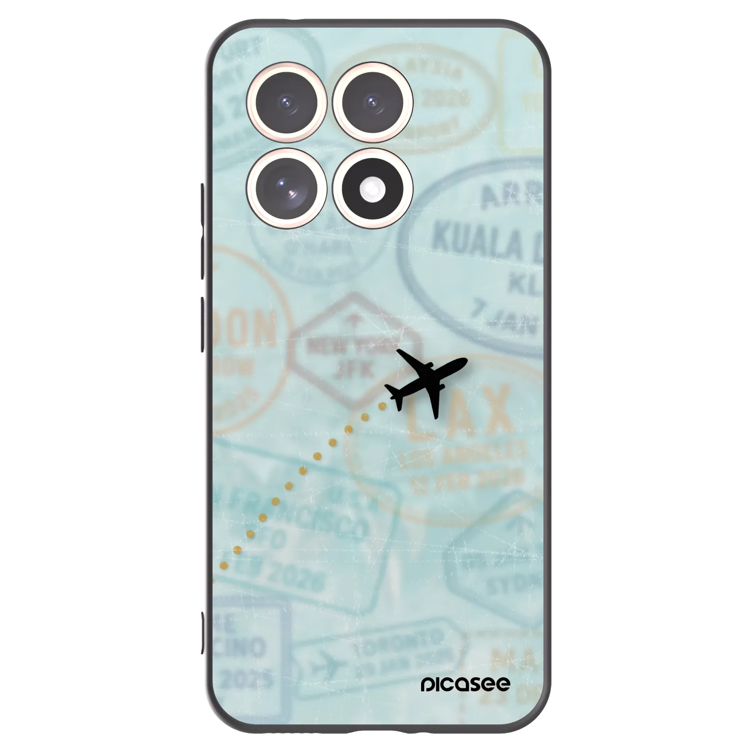 Picasee Xiaomi 15T Hülle - Schwarzes Silikon - FLIGHT PATH