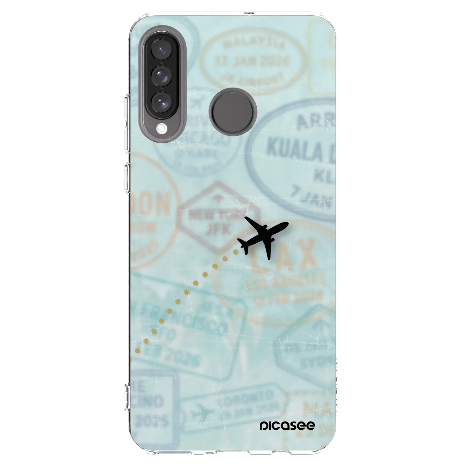 Picasee Huawei P30 Lite Hülle - Transparentes Silikon - FLIGHT PATH
