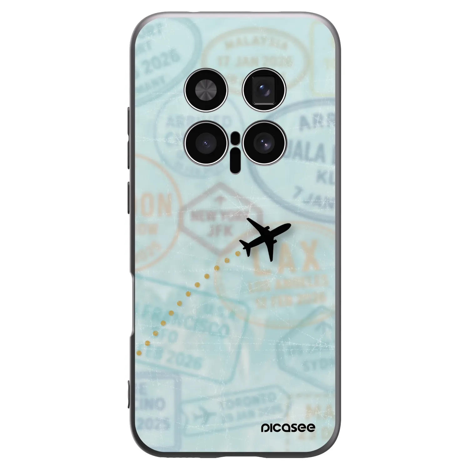 Picasee Honor Magic8 Pro 5G Hülle - Schwarzes Silikon - FLIGHT PATH