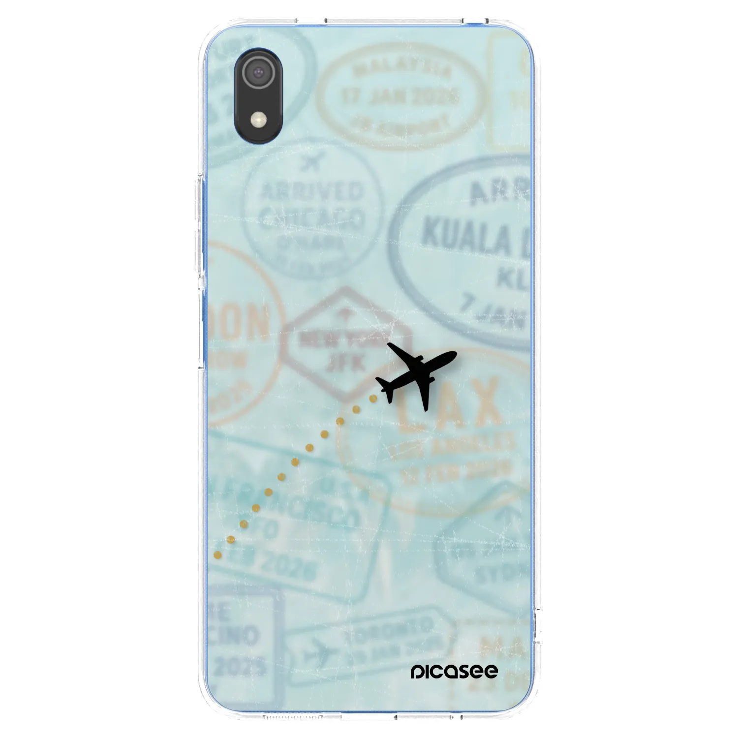 Picasee Xiaomi Redmi 7A Hülle - Transparentes Silikon - FLIGHT PATH