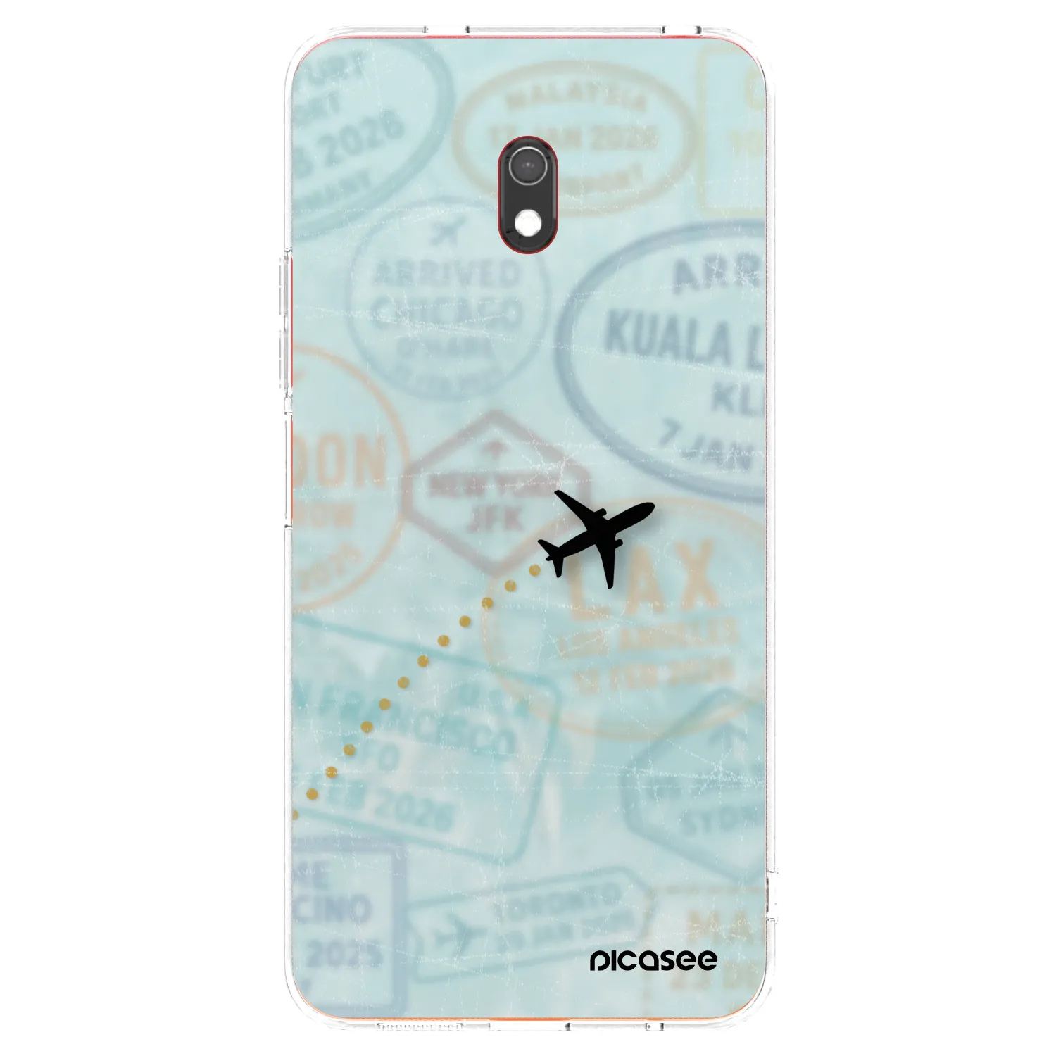 Picasee Xiaomi Redmi 8A Hülle - Transparentes Silikon - FLIGHT PATH