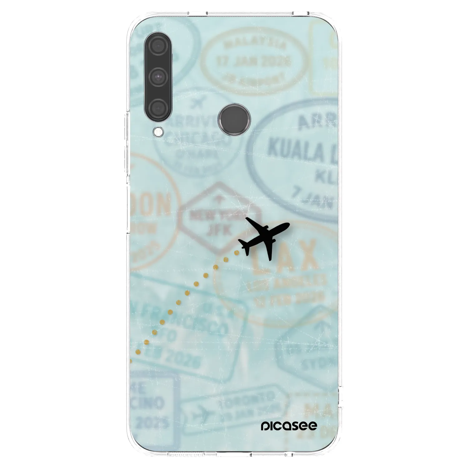 Picasee Huawei P40 Lite E Hülle - Transparentes Silikon - FLIGHT PATH