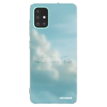 Picasee Samsung Galaxy M31s Hülle - Transparentes Silikon - CHASiNG LIGHT