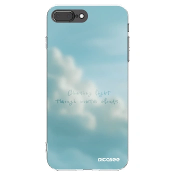 Picasee Apple iPhone 8 Plus Hülle - Transparentes Silikon - CHASiNG LIGHT