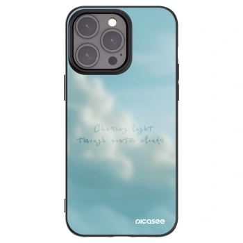 Picasee Apple iPhone 15 Pro Max Hülle - Schwarzes Silikon - CHASiNG LIGHT