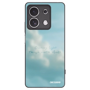 Picasee Xiaomi Redmi Note 13 4G Hülle - Schwarzes Silikon - CHASiNG LIGHT