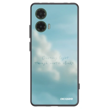 Picasee Motorola Moto G35 5G Hülle - Schwarzes Silikon - CHASiNG LIGHT