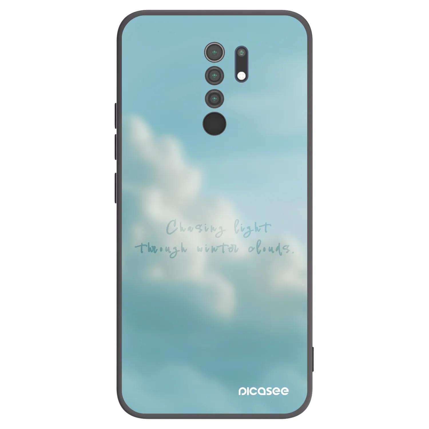 Picasee Xiaomi Redmi 9 Hülle - Schwarzes Silikon - CHASiNG LIGHT