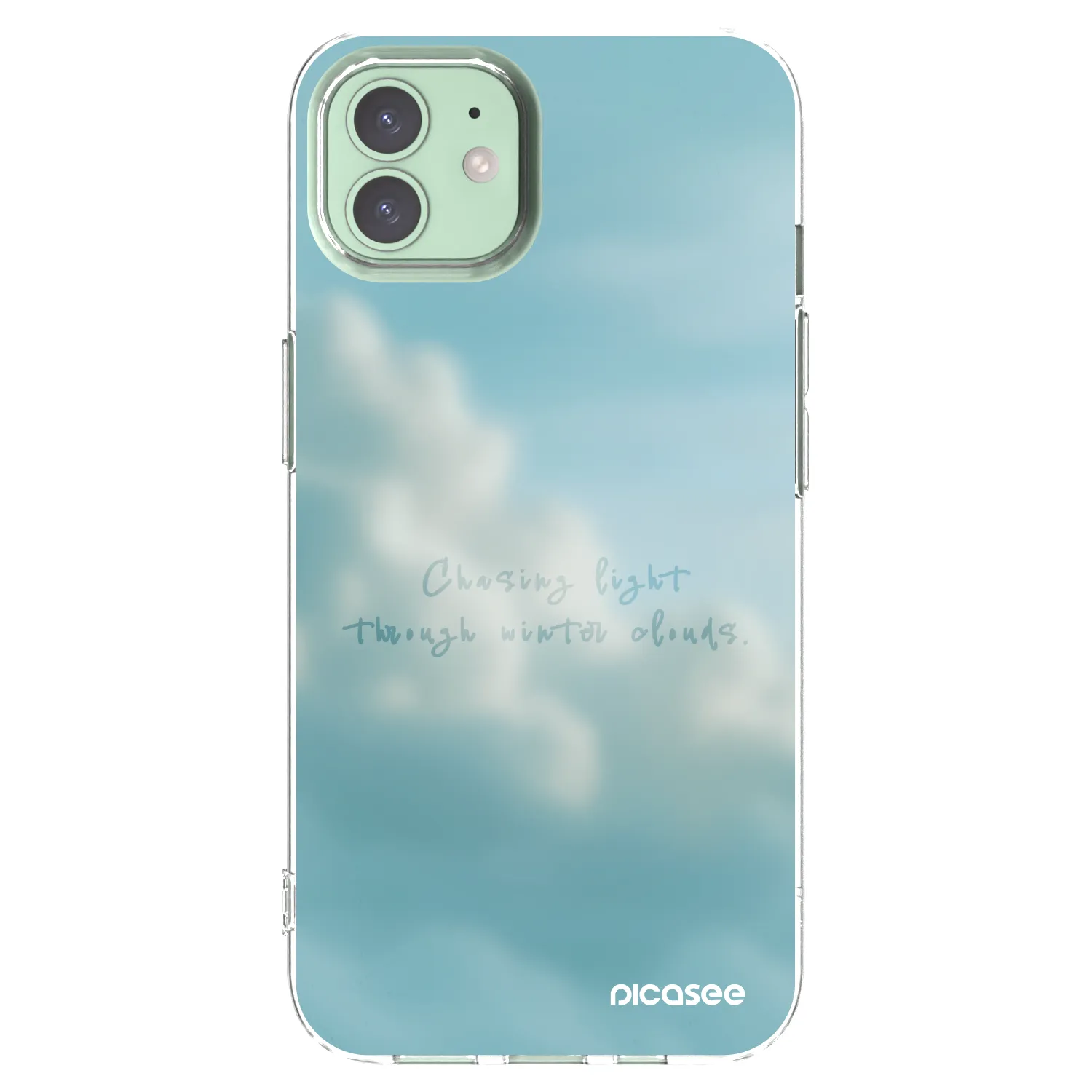 Picasee Apple iPhone 12 Hülle - Transparentes Silikon - CHASiNG LIGHT