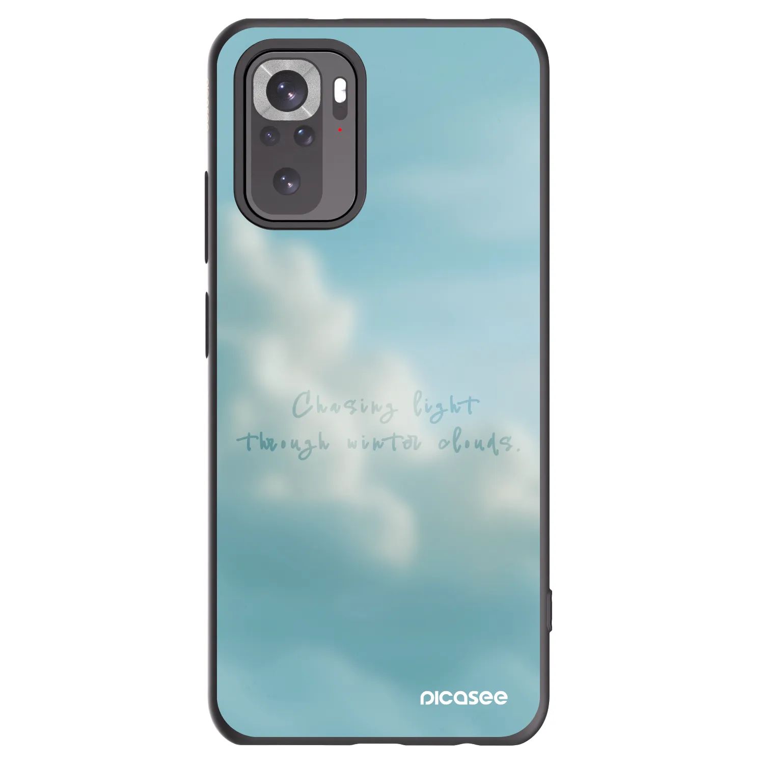 Picasee Xiaomi Redmi Note 10S Hülle - Schwarzes Silikon - CHASiNG LIGHT