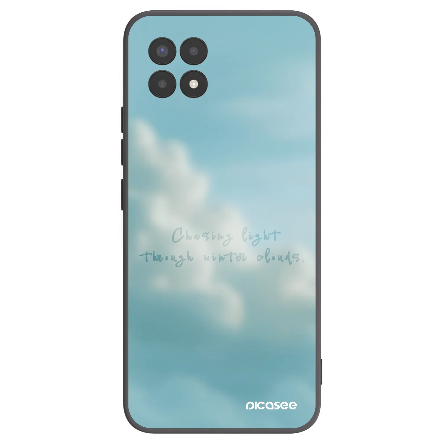 Picasee Realme 8i Hülle - Schwarzes Silikon - CHASiNG LIGHT