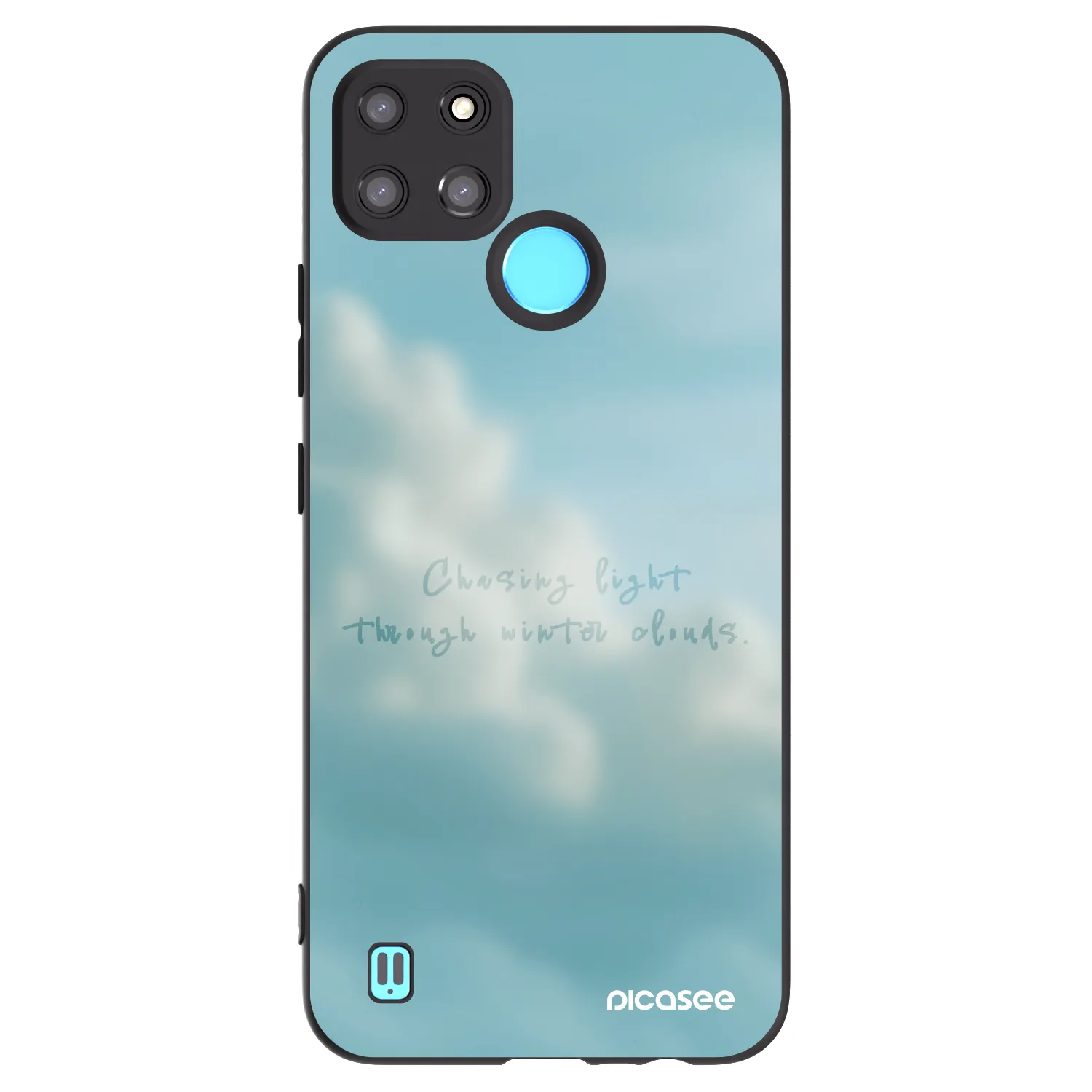 Picasee Realme C21Y Hülle - Schwarzes Silikon - CHASiNG LIGHT