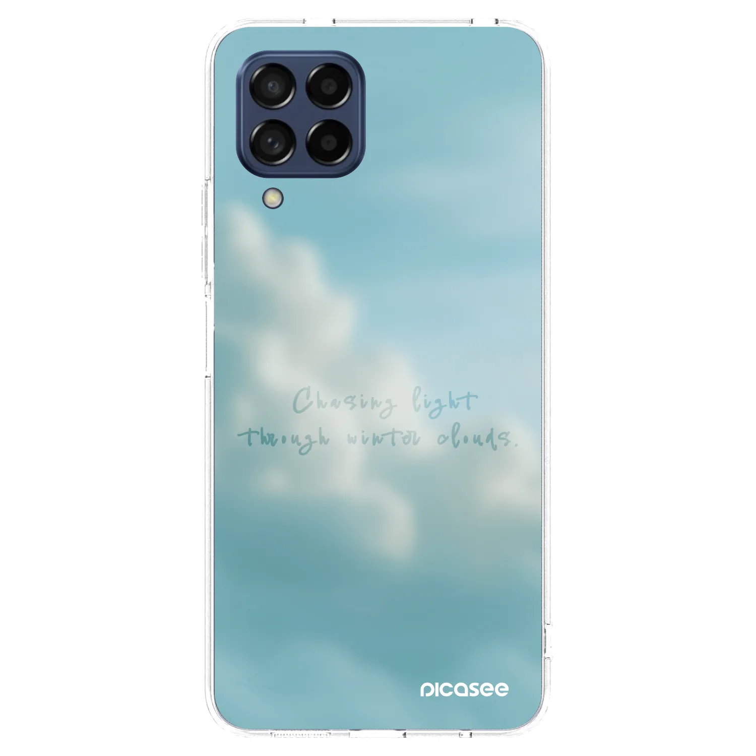 Picasee Samsung Galaxy M53 5G Hülle - Transparentes Silikon - CHASiNG LIGHT