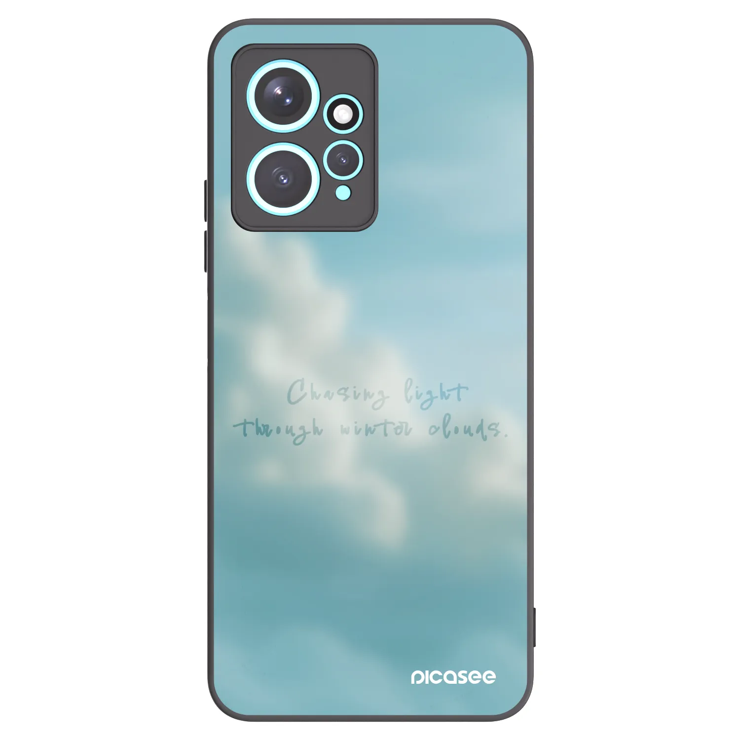 Picasee Xiaomi Redmi Note 12 4G Hülle - Schwarzes Silikon - CHASiNG LIGHT