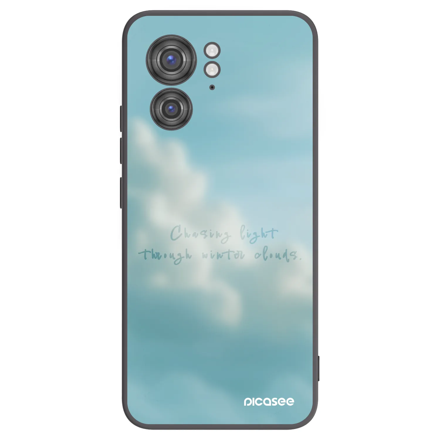 Picasee Motorola Edge 40 Hülle - Schwarzes Silikon - CHASiNG LIGHT