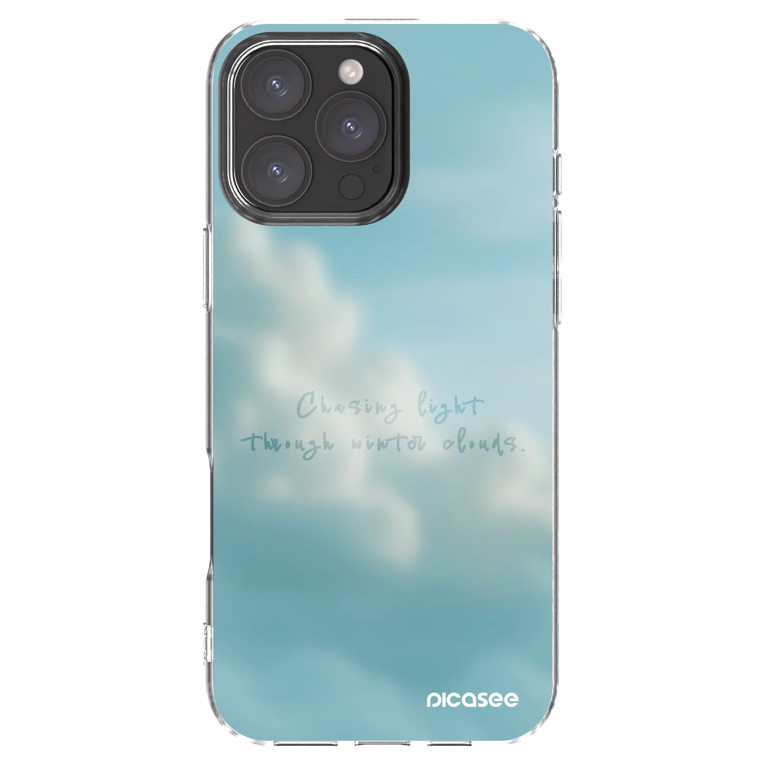 Picasee Apple iPhone 16 Pro Max Hülle - Transparentes Silikon - CHASiNG LIGHT