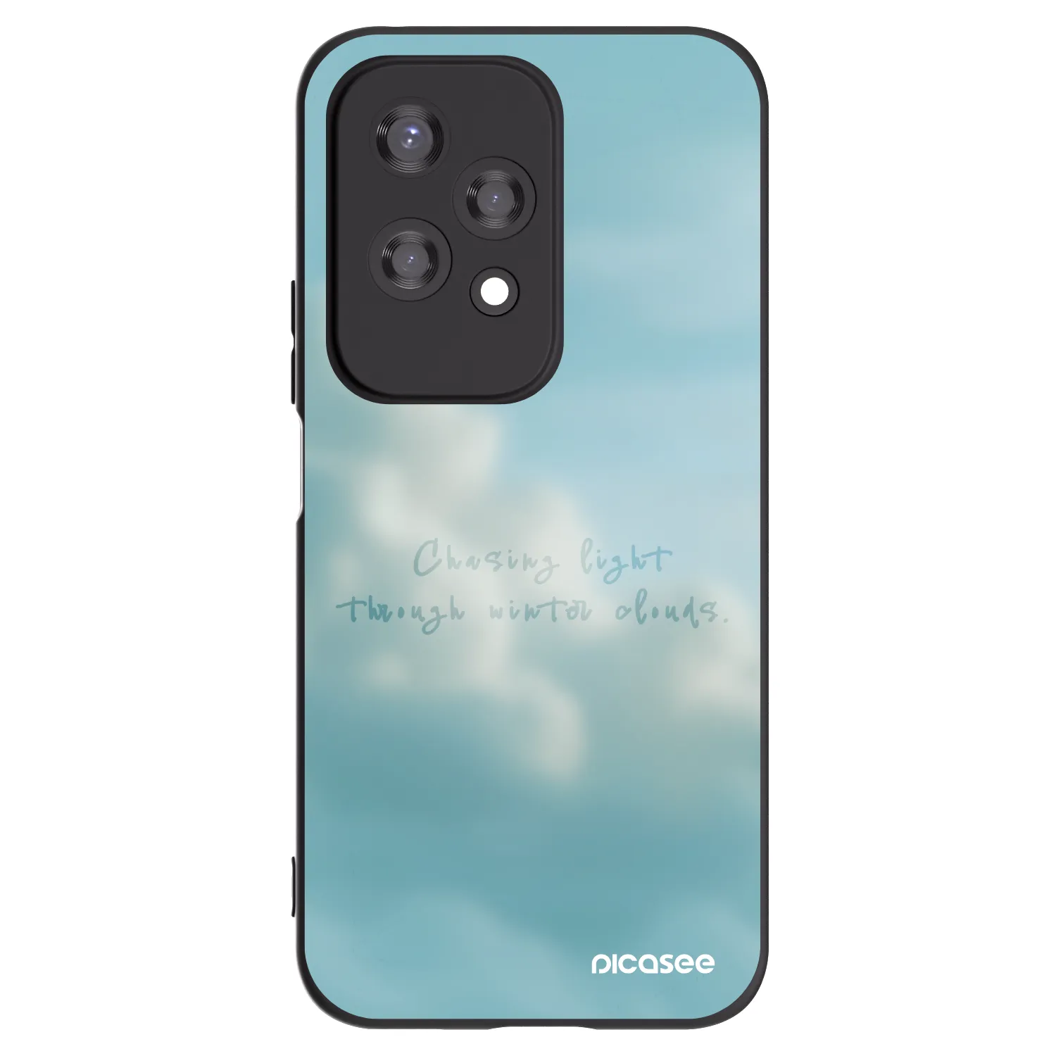 Picasee Honor 200 Lite Hülle - Schwarzes Silikon - CHASiNG LIGHT