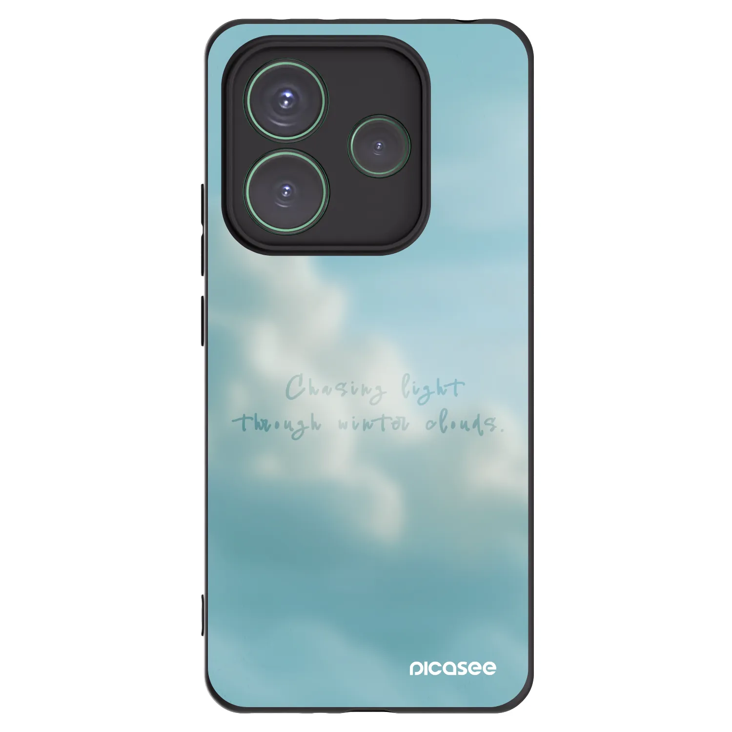 Picasee Xiaomi Redmi Note 14 5G Hülle - Schwarzes Silikon - CHASiNG LIGHT