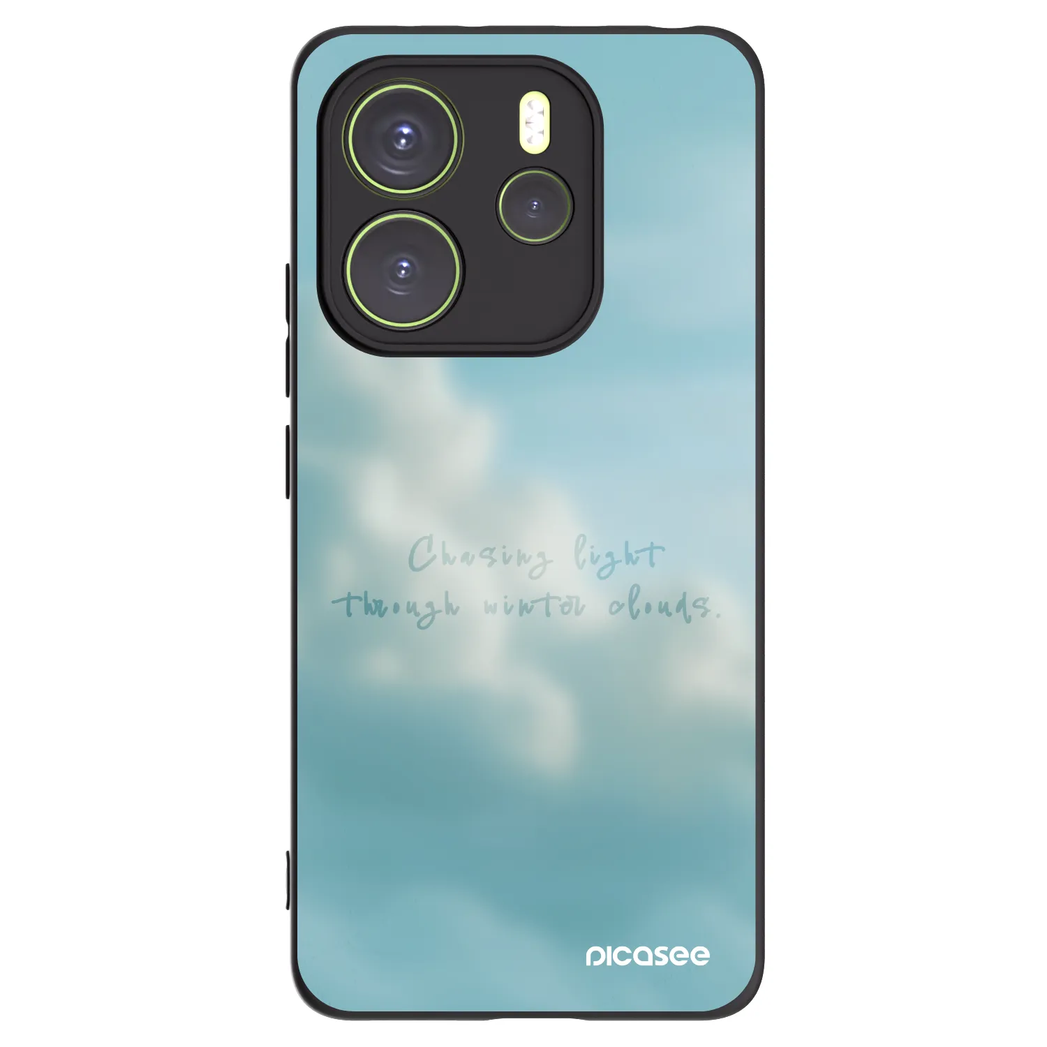 Picasee Xiaomi Redmi Note 14 4G Hülle - Schwarzes Silikon - CHASiNG LIGHT