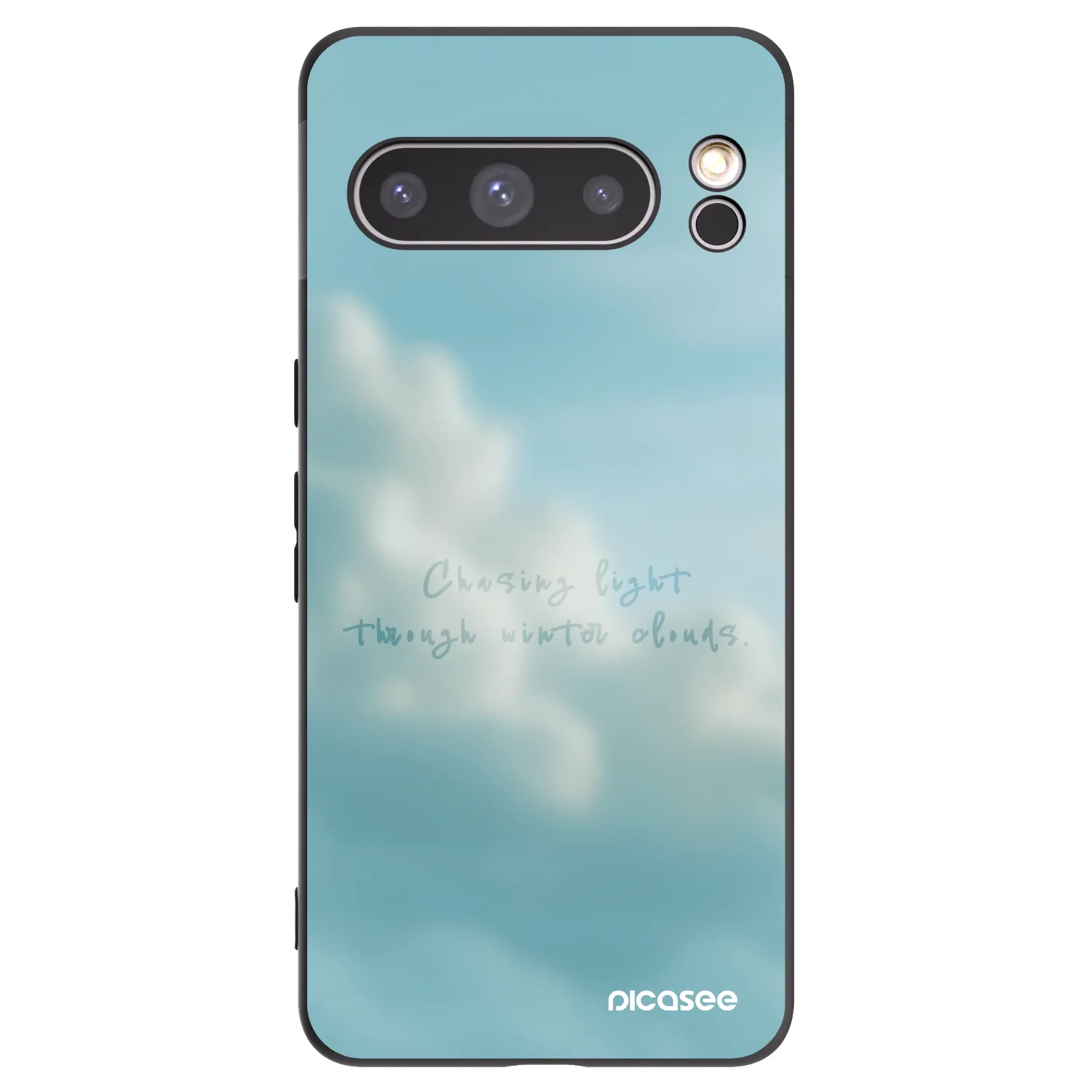 Picasee Google Pixel 8 Pro Hülle - Schwarzes Silikon - CHASiNG LIGHT