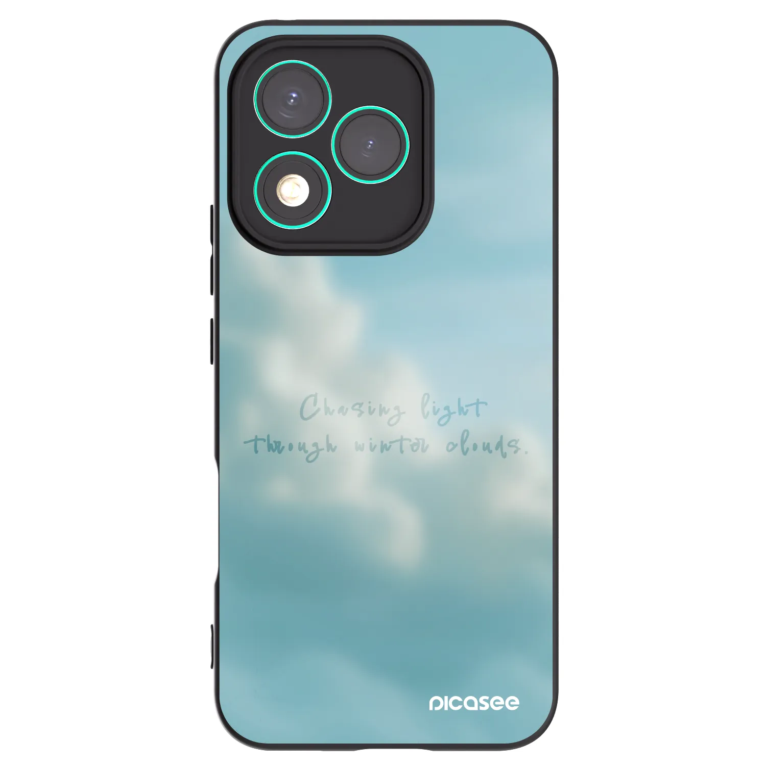 Picasee Honor 400 Lite 5G Hülle - Schwarzes Silikon - CHASiNG LIGHT