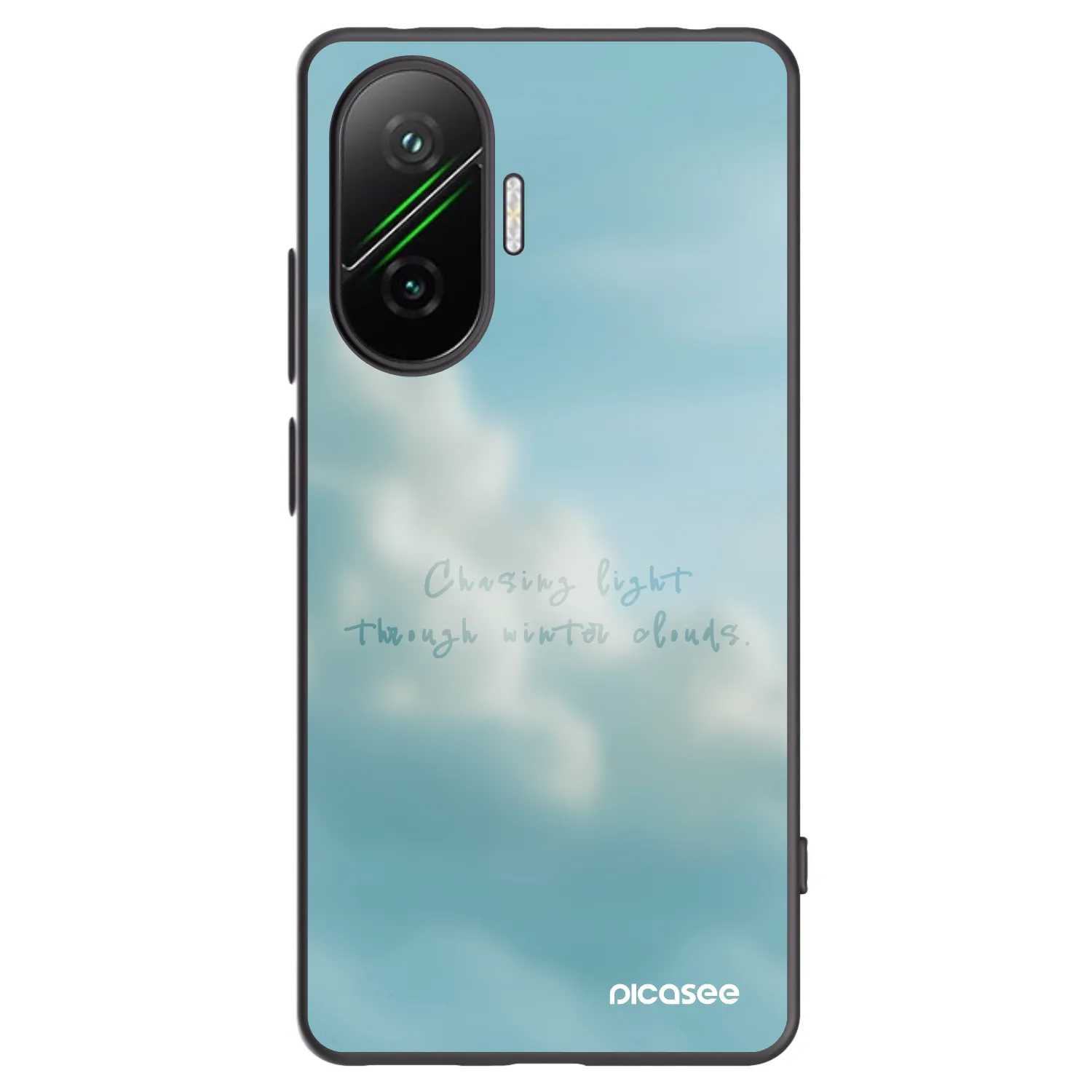 Picasee Xiaomi Poco F7 5G Hülle - Schwarzes Silikon - CHASiNG LIGHT