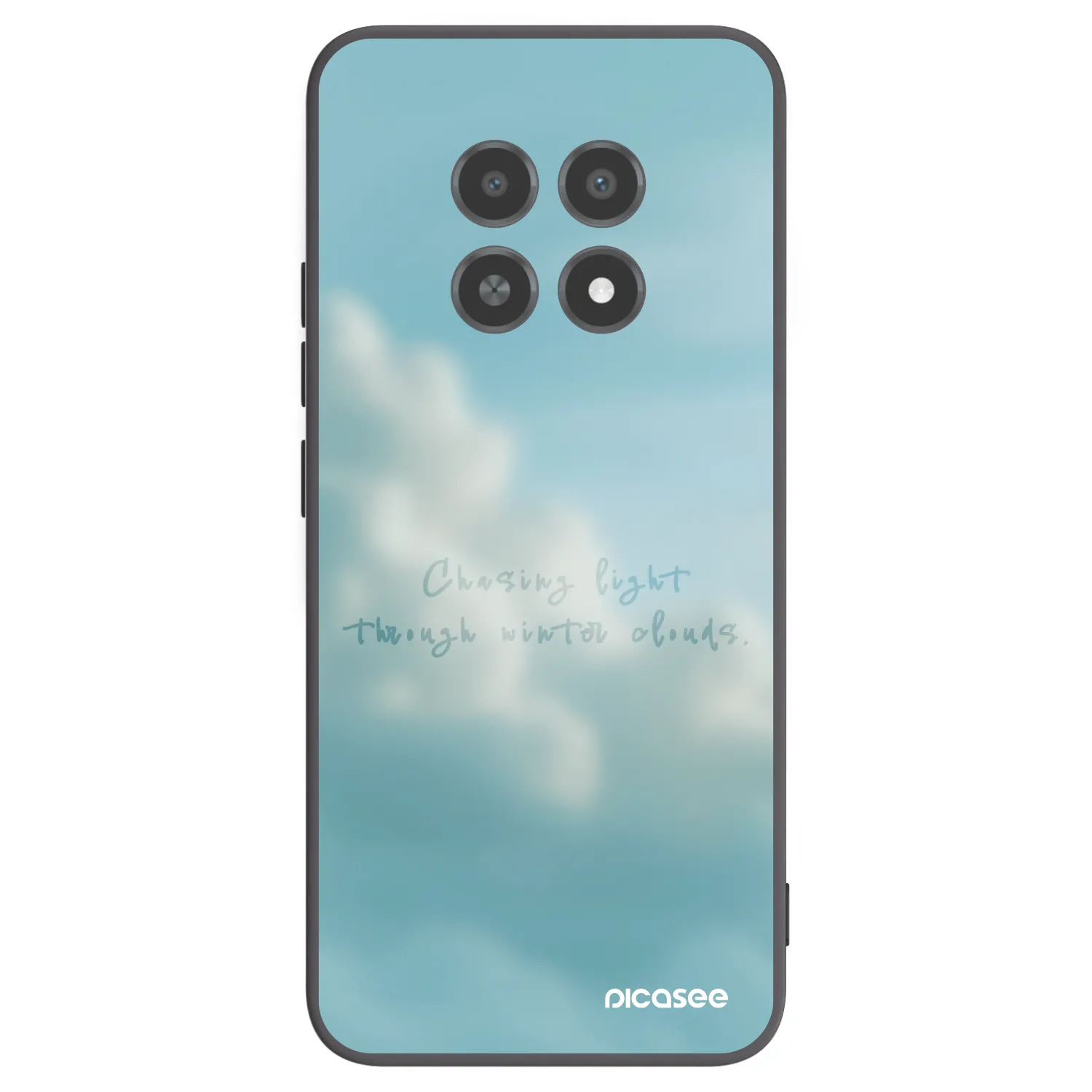 Picasee Realme 12X Hülle - Schwarzes Silikon - CHASiNG LIGHT