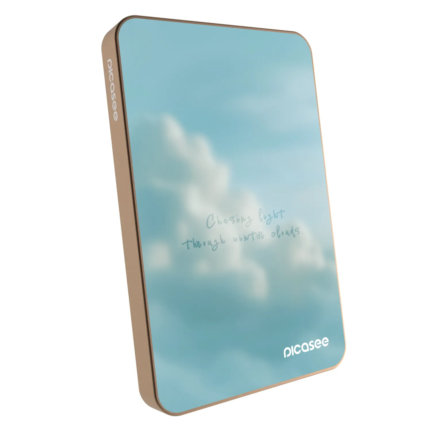 Picasee Powerbank mit MagSafe 5 000 mAh Golden - CHASiNG LIGHT