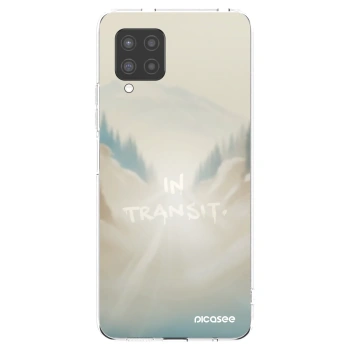 Picasee Samsung Galaxy A42 A426B Hülle - Transparentes Silikon - IN TRANSIT