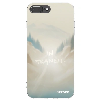 Picasee Apple iPhone 8 Plus Hülle - Transparentes Silikon - IN TRANSIT