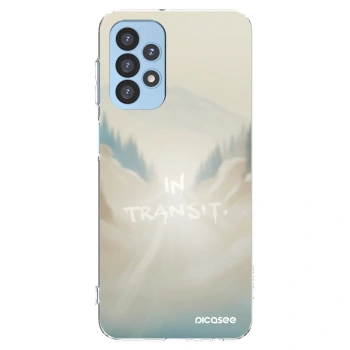Picasee Samsung Galaxy A23 A235F 4G Hülle - Transparentes Silikon - IN TRANSIT