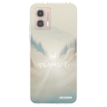 Picasee Motorola Moto G53 5G Hülle - Transparentes Silikon - IN TRANSIT