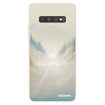 Picasee Samsung Galaxy S10 Plus G975 Hülle - Transparentes Silikon - IN TRANSIT
