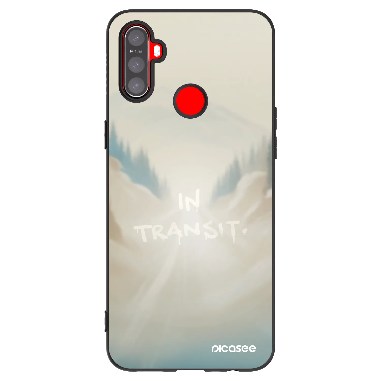 Picasee Realme C3 Hülle - Schwarzes Silikon - IN TRANSIT