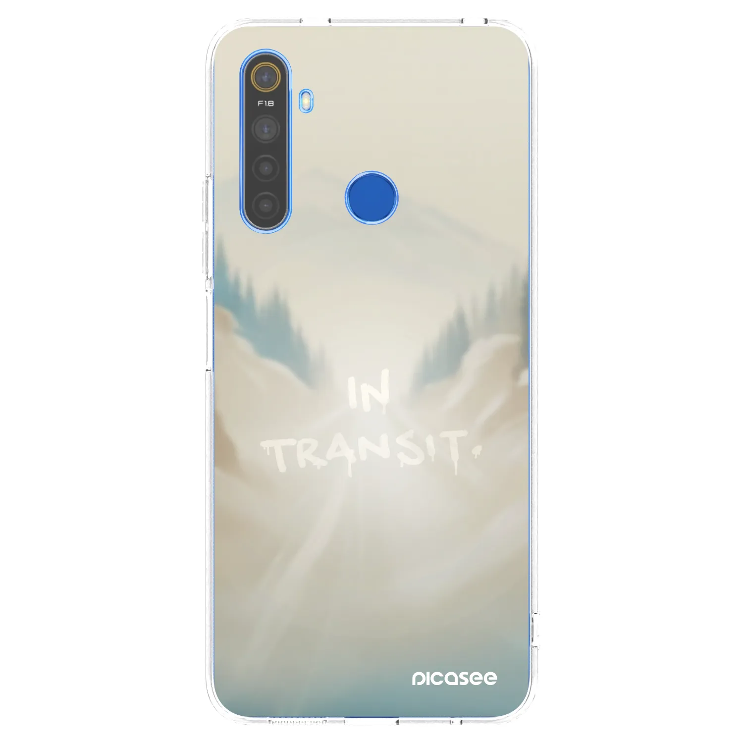 Picasee Realme 5 Hülle - Transparentes Silikon - IN TRANSIT
