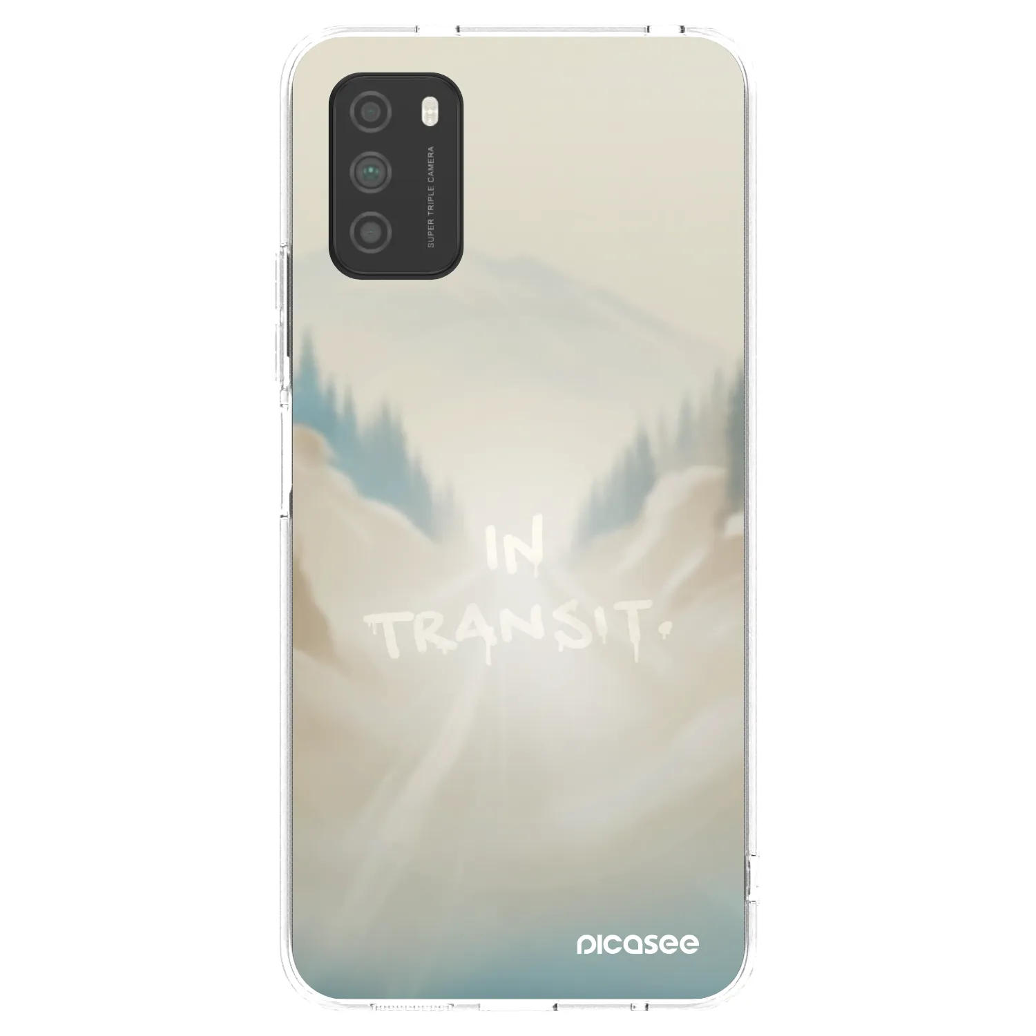 Picasee Xiaomi Poco M3 Hülle - Transparentes Silikon - IN TRANSIT