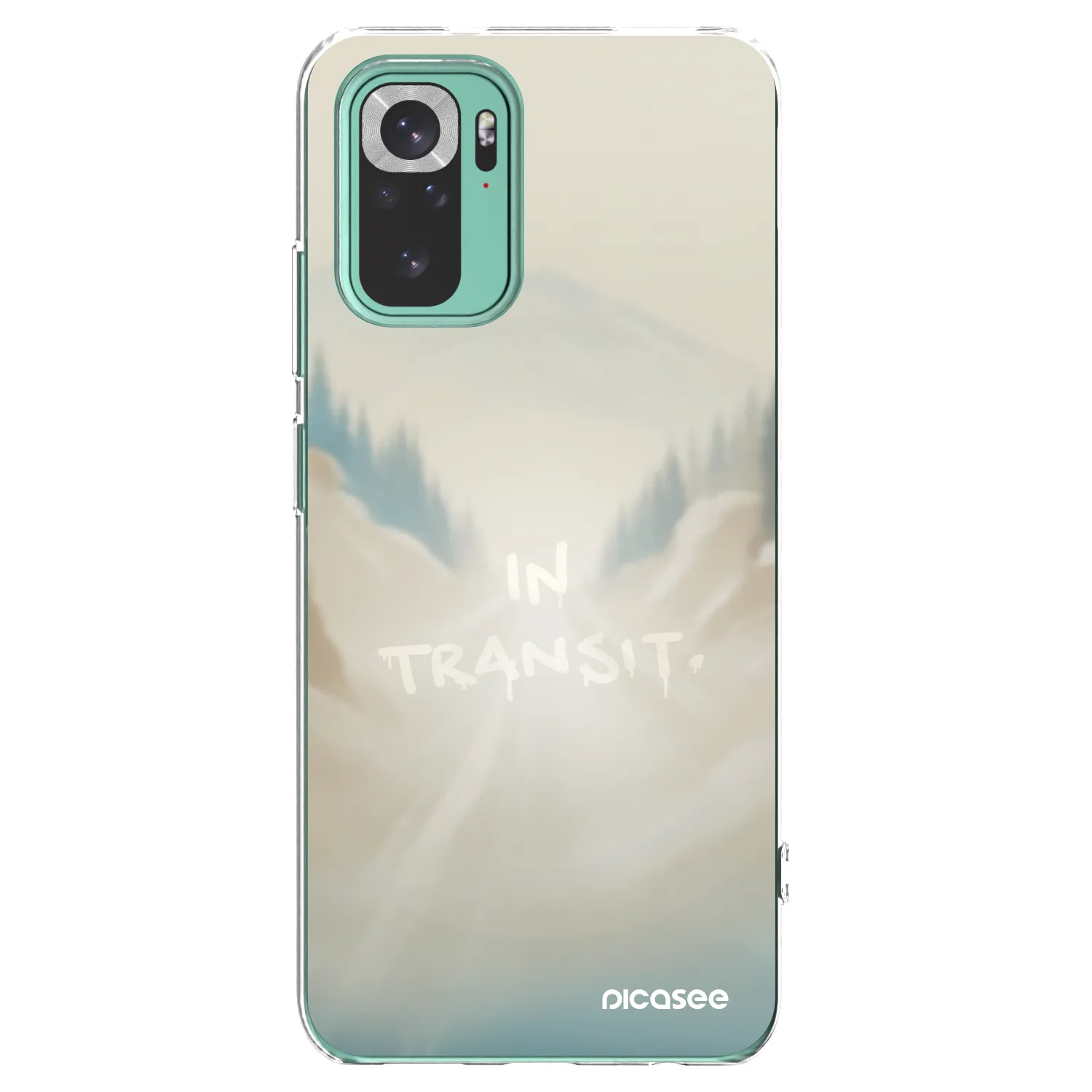 Picasee Xiaomi Redmi Note 10 Pro Hülle - Transparentes Silikon - IN TRANSIT
