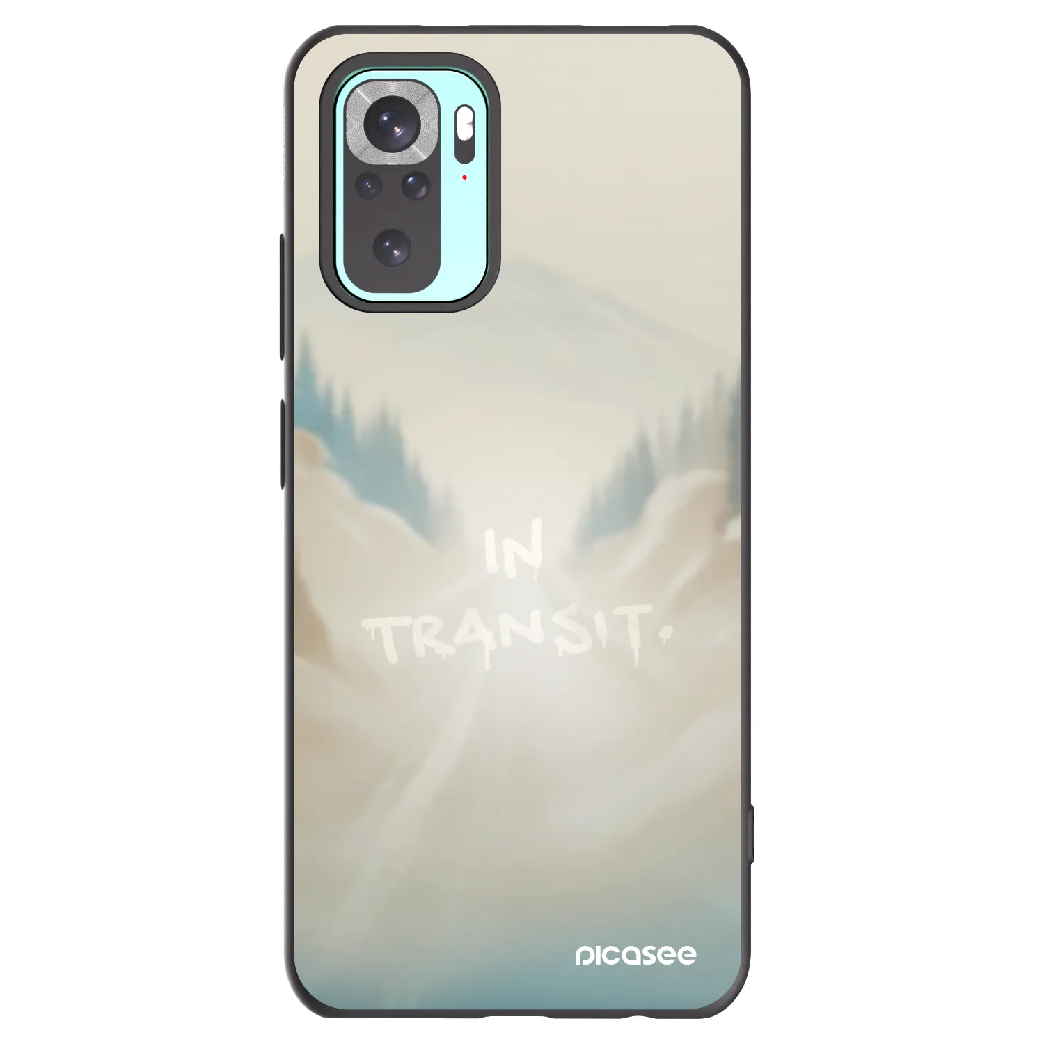 Picasee Xiaomi Redmi Note 10 Pro Hülle - Schwarzes Silikon - IN TRANSIT