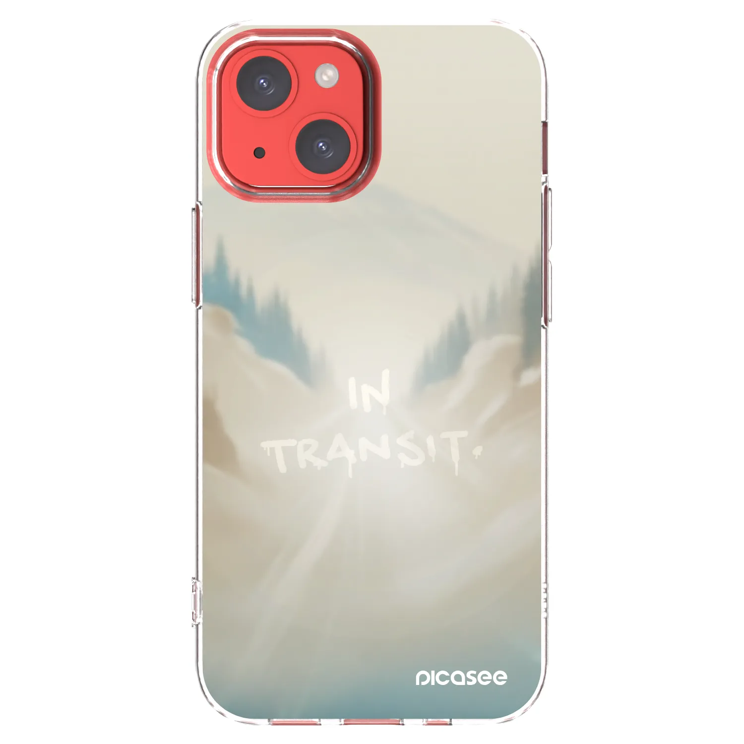 Picasee Apple iPhone 13 mini Hülle - Transparentes Silikon - IN TRANSIT