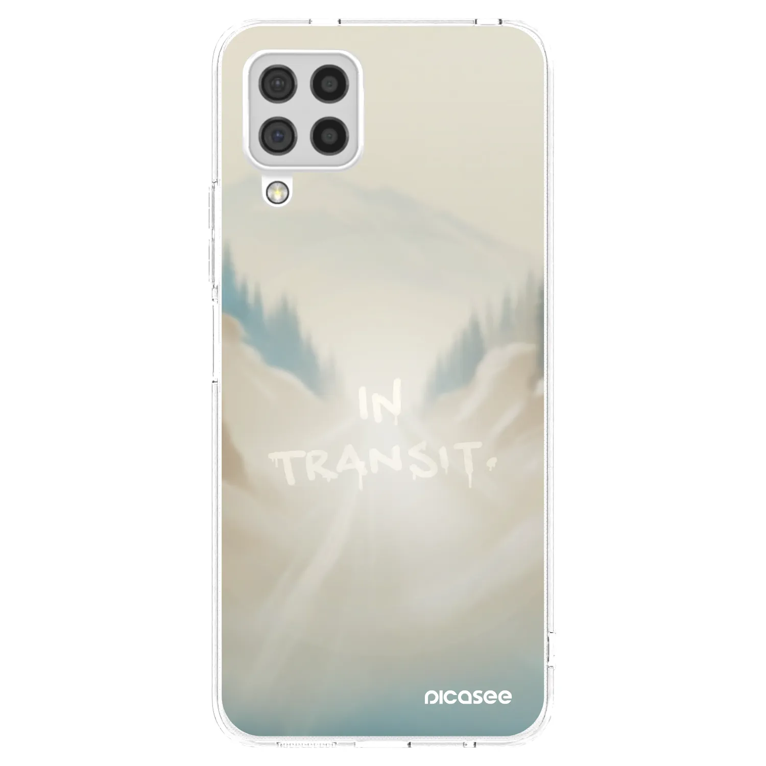 Picasee Samsung Galaxy A22 A225F 4G Hülle - Transparentes Silikon - IN TRANSIT